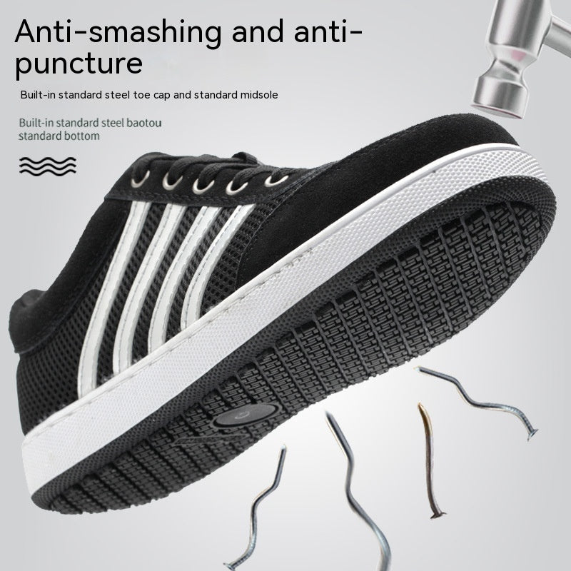 Chaussures Casual Board Protection du travail Chaussures Respirant Isolation Anti-smash et Anti-punctu