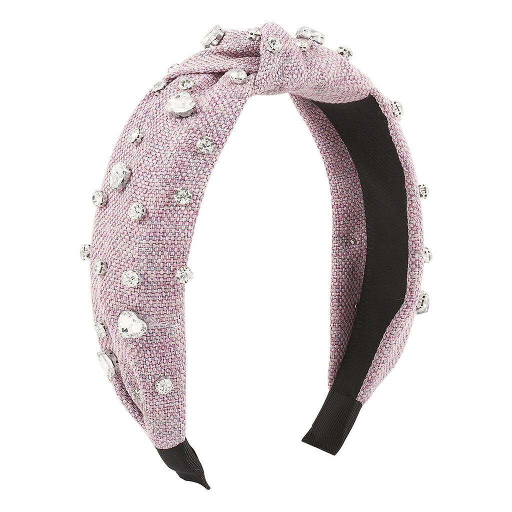 European And American Creative Heart Bandeau Diamant Mode Simple Tempérament