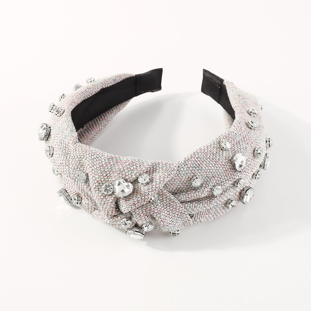 European And American Creative Heart Bandeau Diamant Mode Simple Tempérament