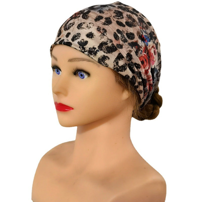 Laver de mode femme européenne et américaine Leopard Print Accessoires cheveux à large bord