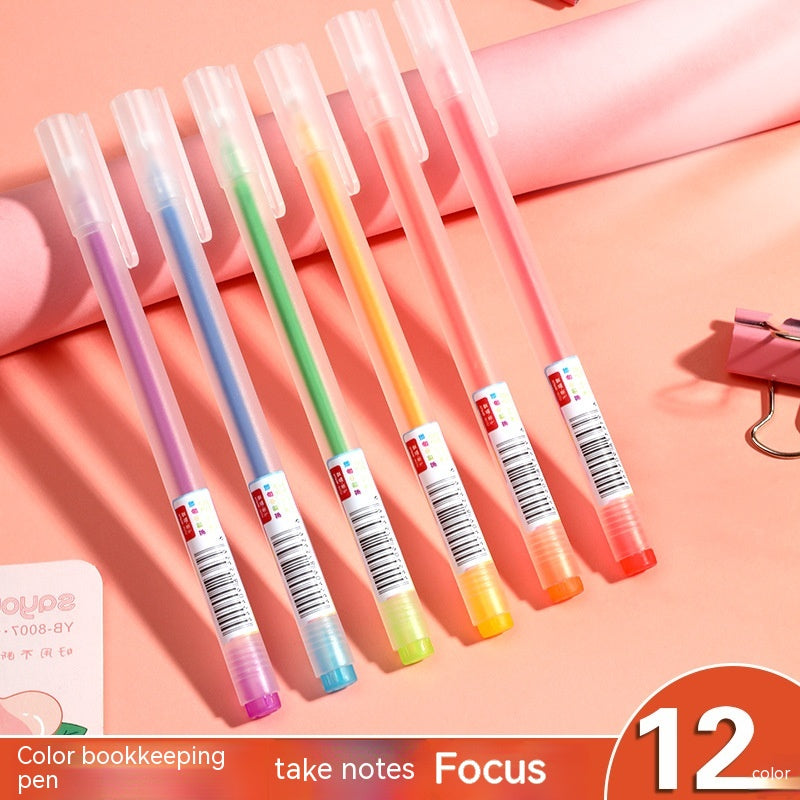 Color Boxed Gel stylo papeterie en gros