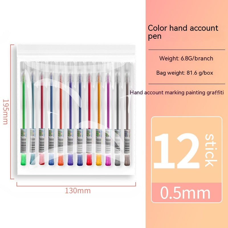 Color Boxed Gel stylo papeterie en gros