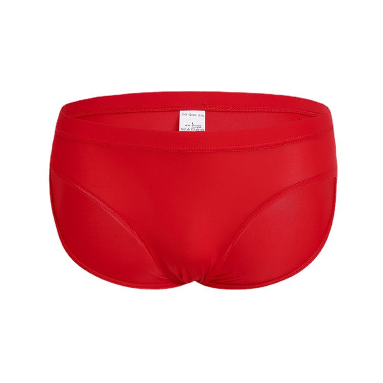 Ultra-mince Nylon Ice Silk Underwear Homme Confortable Couleur Solide Transparent Trendy Homme