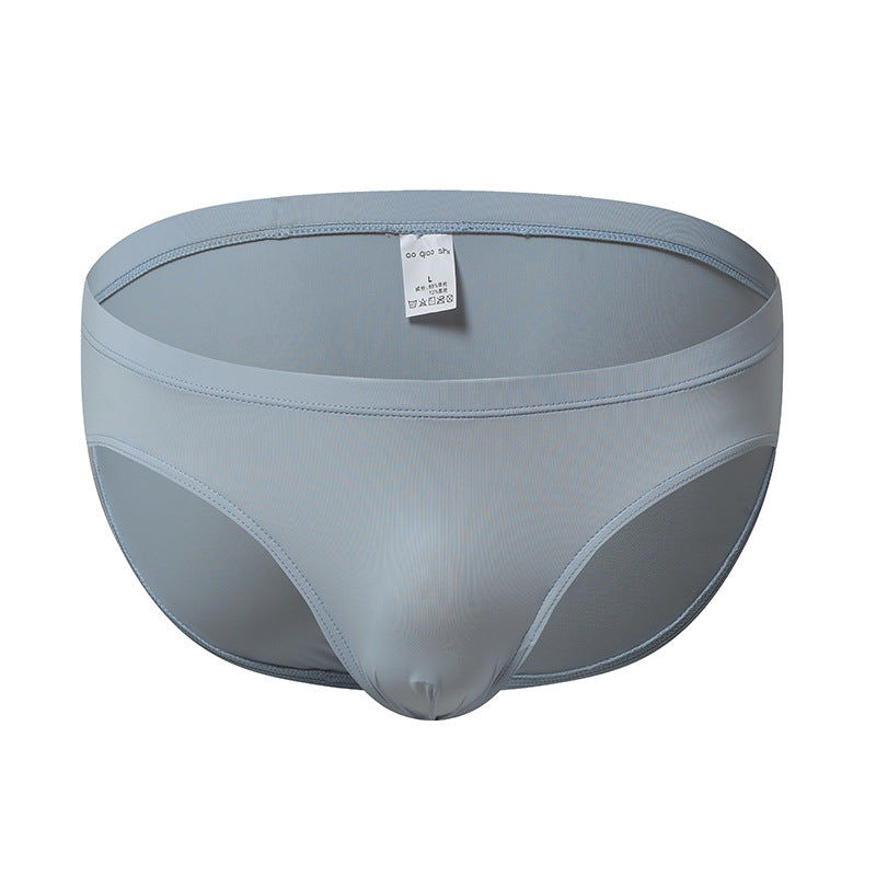 Ultra-mince Nylon Ice Silk Underwear Homme Confortable Couleur Solide Transparent Trendy Homme
