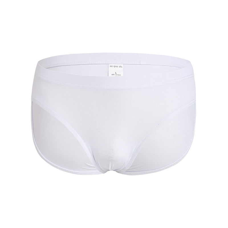 Ultra-mince Nylon Ice Silk Underwear Homme Confortable Couleur Solide Transparent Trendy Homme