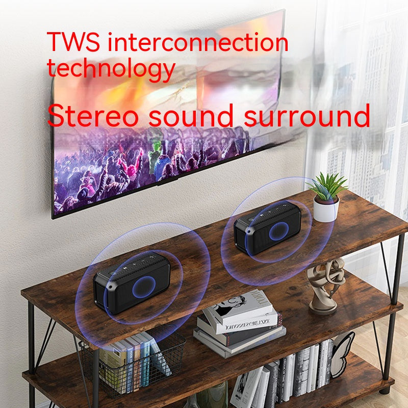 Haut-parleur Bluetooth en plastique Portable Subwoofer Imperméable