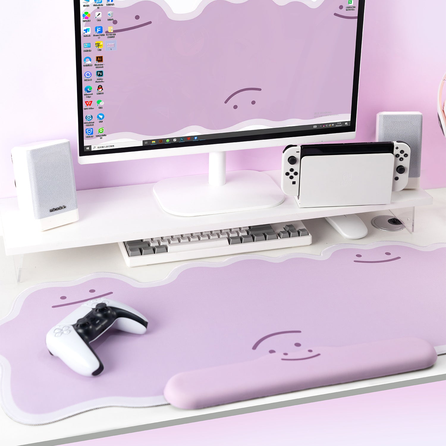 E-sports Mouse Pad Extra Grand Épaisseur Lock Edge Bureau Pad Bureau Ordinateur Pad Clavier S