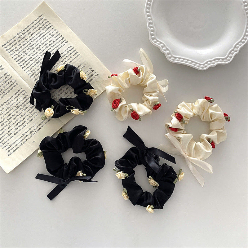Romantique Rose tridimensionnelle French Retro Girl Flower Hairband Fairy Style Hair Accesso