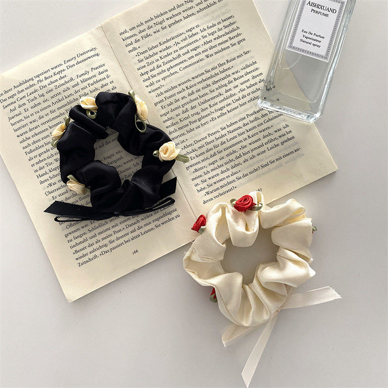 Romantique Rose tridimensionnelle French Retro Girl Flower Hairband Fairy Style Hair Accesso