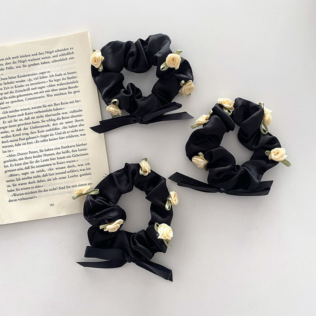 Romantique Rose tridimensionnelle French Retro Girl Flower Hairband Fairy Style Hair Accesso