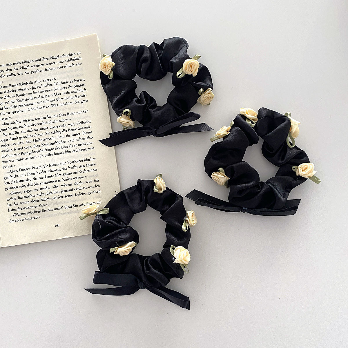 Romantique Rose tridimensionnelle French Retro Girl Flower Hairband Fairy Style Hair Accesso