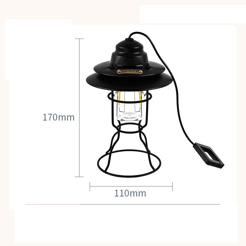 Éclairage multifonctionnel extérieur retro Barn Lantern portable