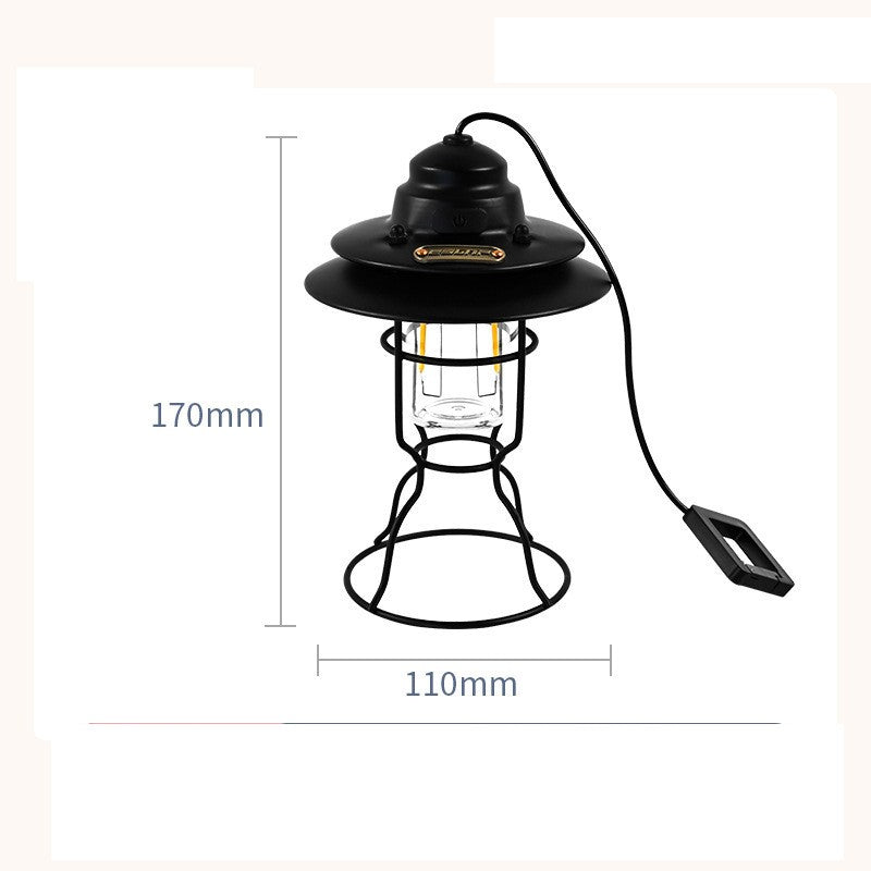 Éclairage multifonctionnel extérieur retro Barn Lantern portable