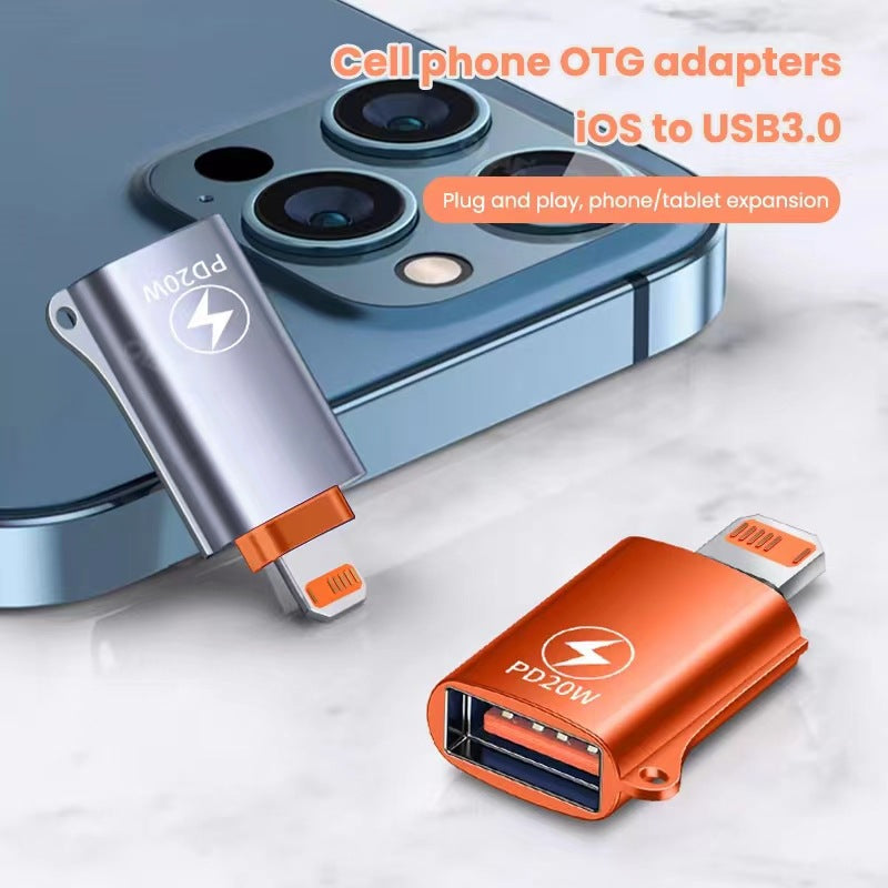 Adaptateur OTG d'extension de lecteur USB de téléphone mobile