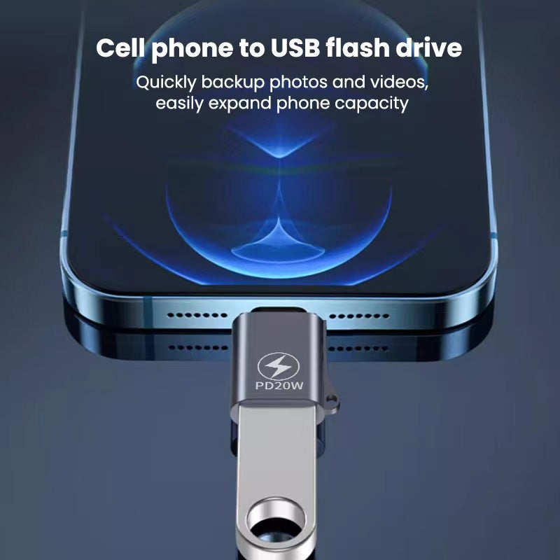 Adaptateur OTG d'extension de lecteur USB de téléphone mobile