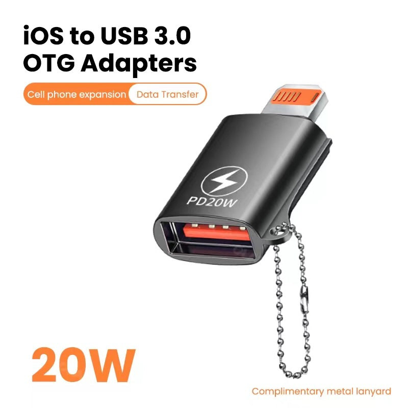 Adaptateur OTG d'extension de lecteur USB de téléphone mobile