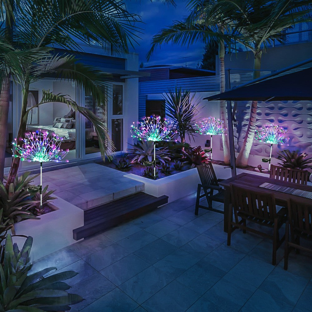 Solar Fireworks Lampe de sol Jardin extérieur Vacances Cour