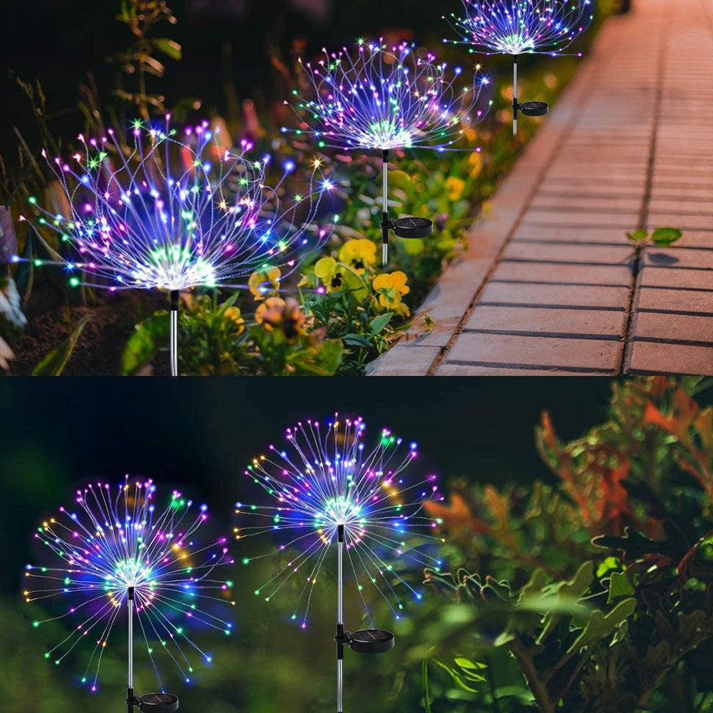 Solar Fireworks Lampe de sol Jardin extérieur Vacances Cour