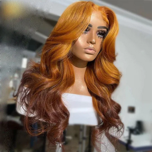 Golden Brown Gradient Véritable coiffure en dentelle