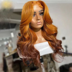 Golden Brown Gradient Véritable coiffure en dentelle