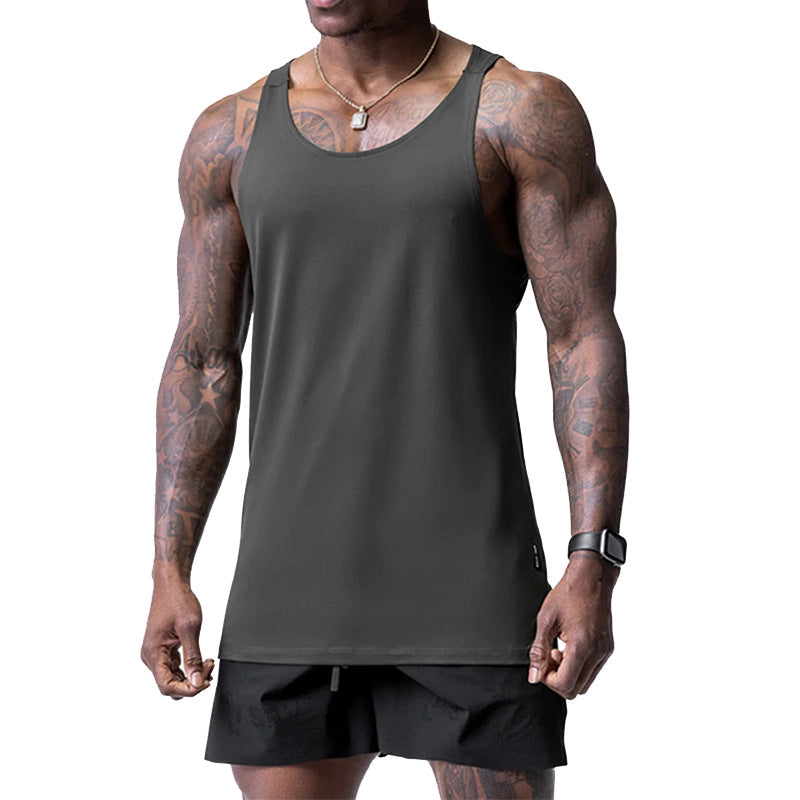 Men's Sports Vest Plus Taille Col rond imprimé
