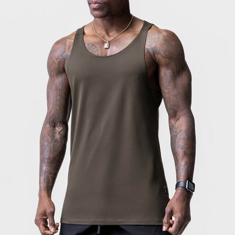 Men's Sports Vest Plus Taille Col rond imprimé