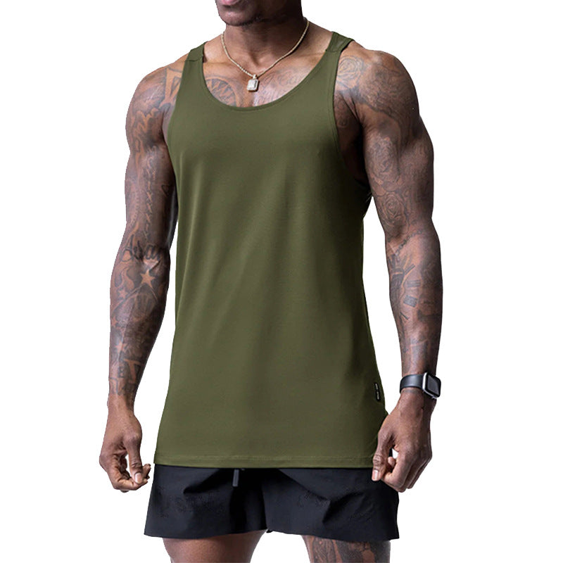 Men's Sports Vest Plus Taille Col rond imprimé