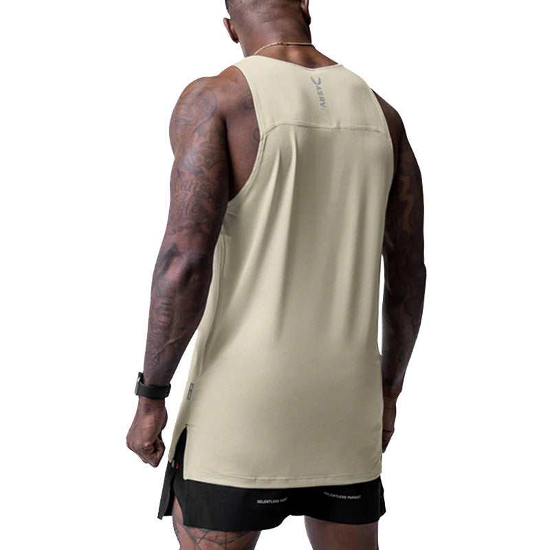 Men's Sports Vest Plus Taille Col rond imprimé