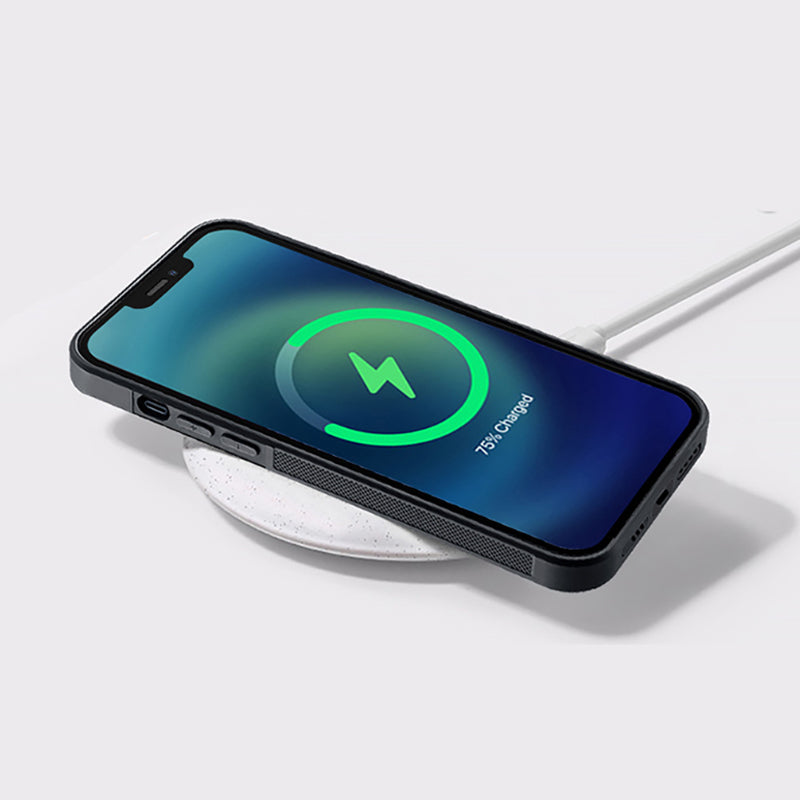 Boîtier de téléphone TPU forgé en fibre de carbone Magsafe