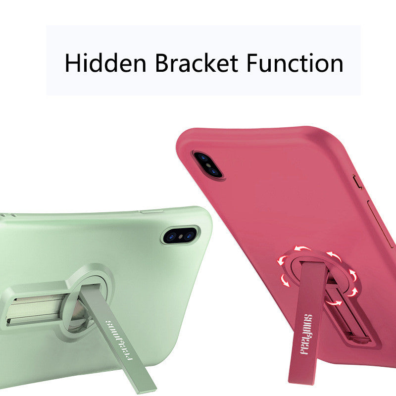 Vente anti-drop liquide stand téléphone mobile boîtier