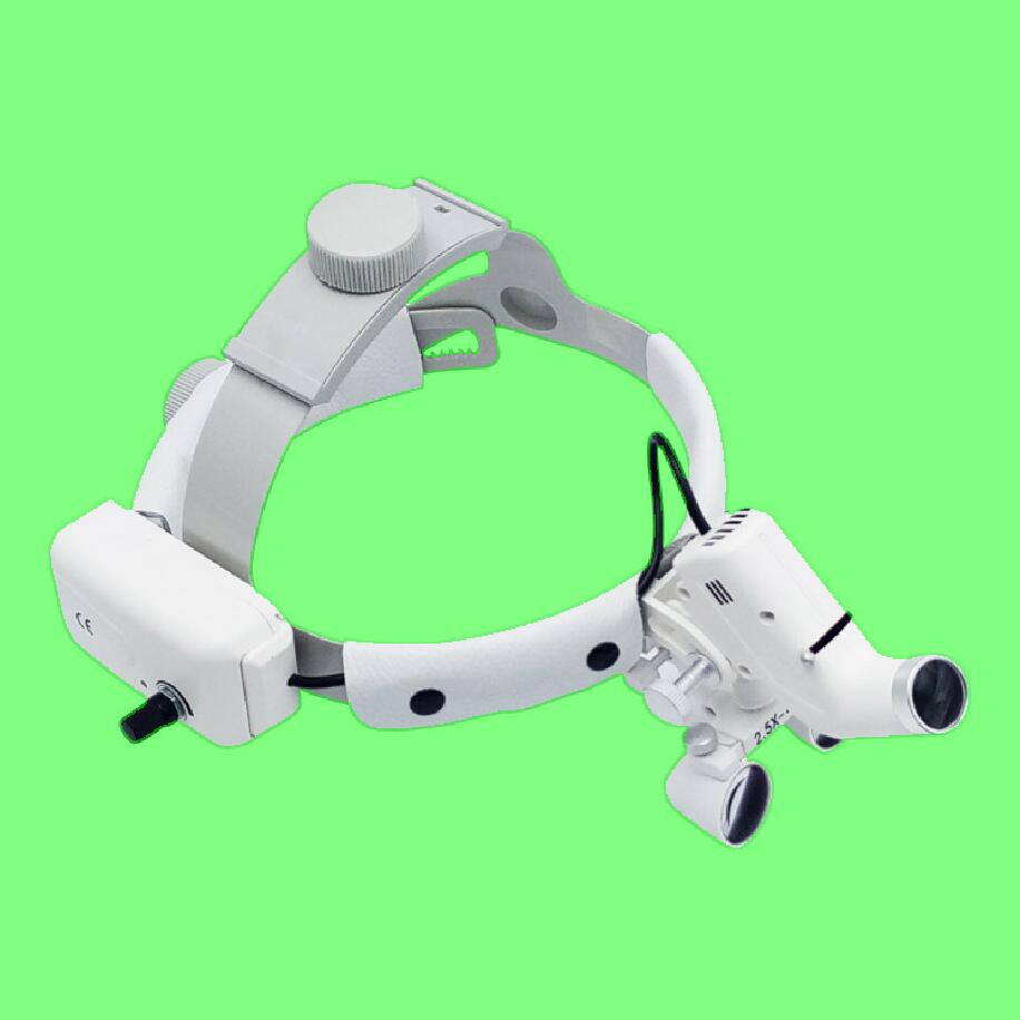 Lentille d'agrandissement médicale montée tête Spotlight LED
