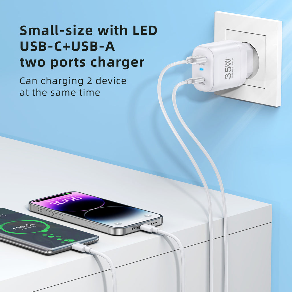 Chargeur Nitride Gallium 35W Charge rapide