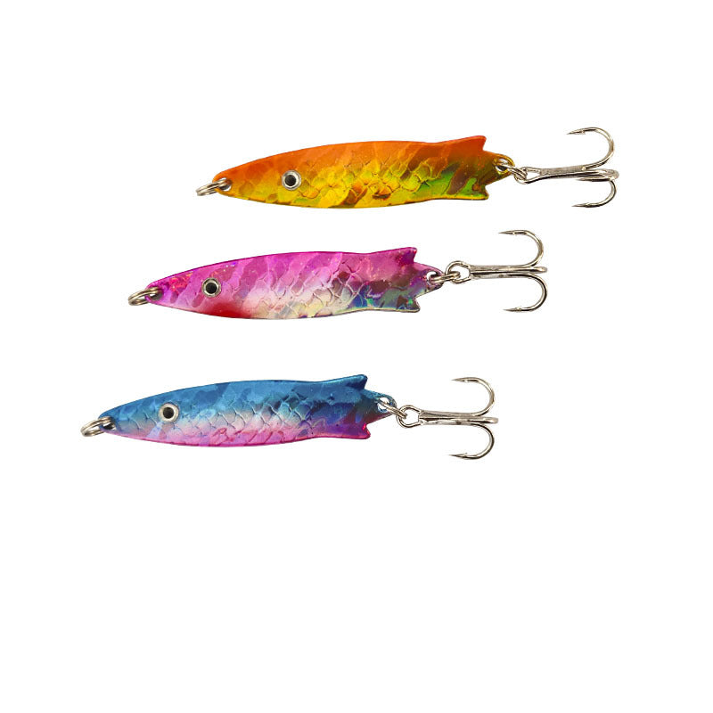 Curved Surface Lure Sequins White Strips Fishing Lure Equipment