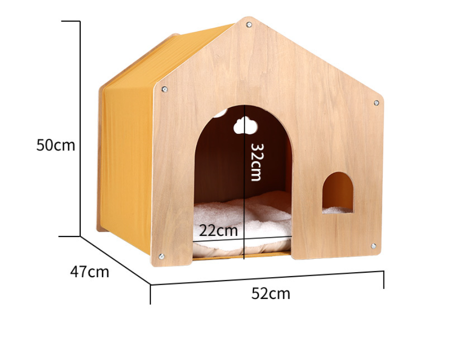 Kennel en bois Quatre saisons Protection universelle de l'environnement Tente en bois massif
