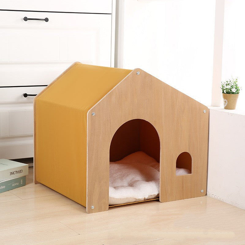 Kennel en bois Quatre saisons Protection universelle de l'environnement Tente en bois massif