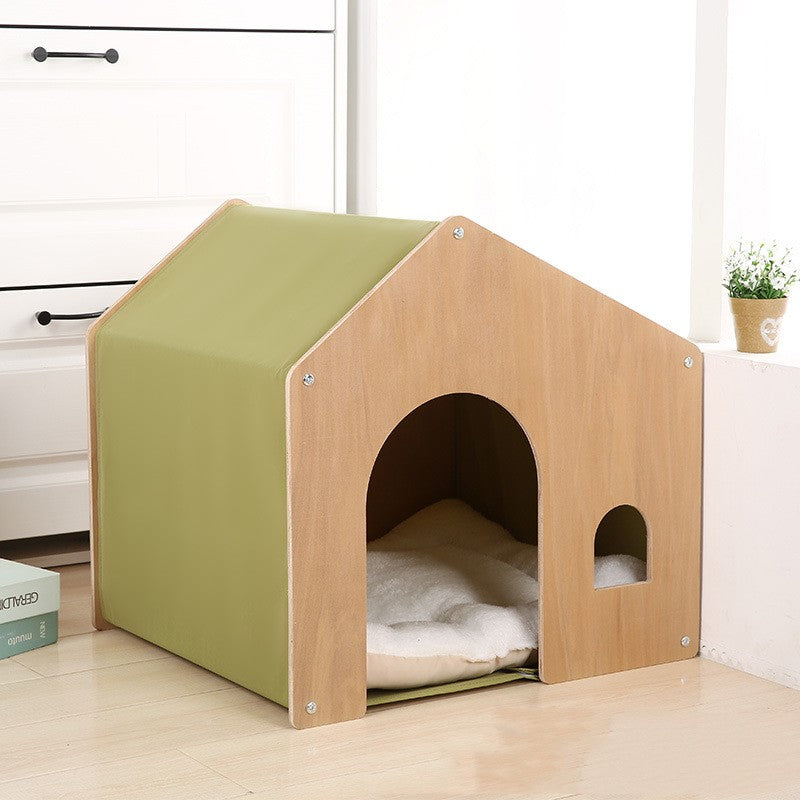 Kennel en bois Quatre saisons Protection universelle de l'environnement Tente en bois massif
