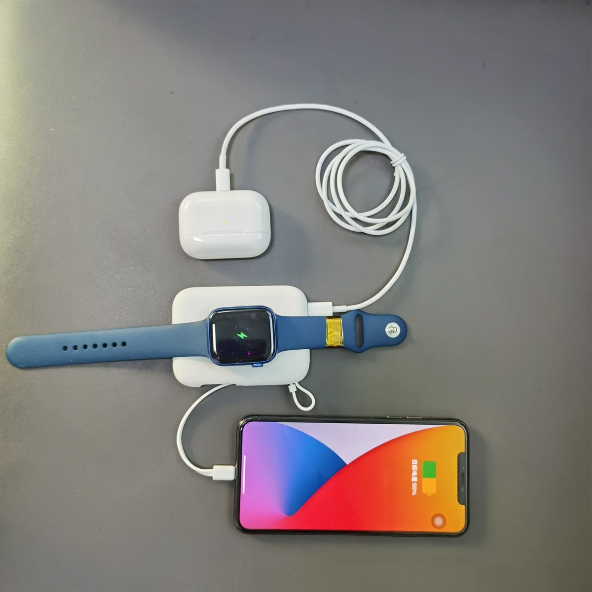 5000mah Portable Trois-en-un avec câble