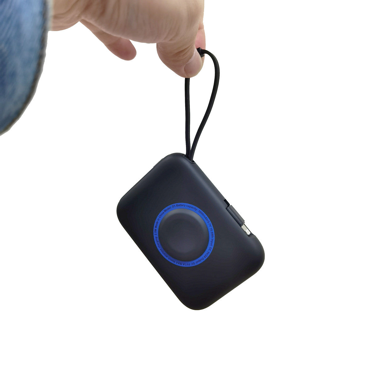 5000mah Portable Trois-en-un avec câble