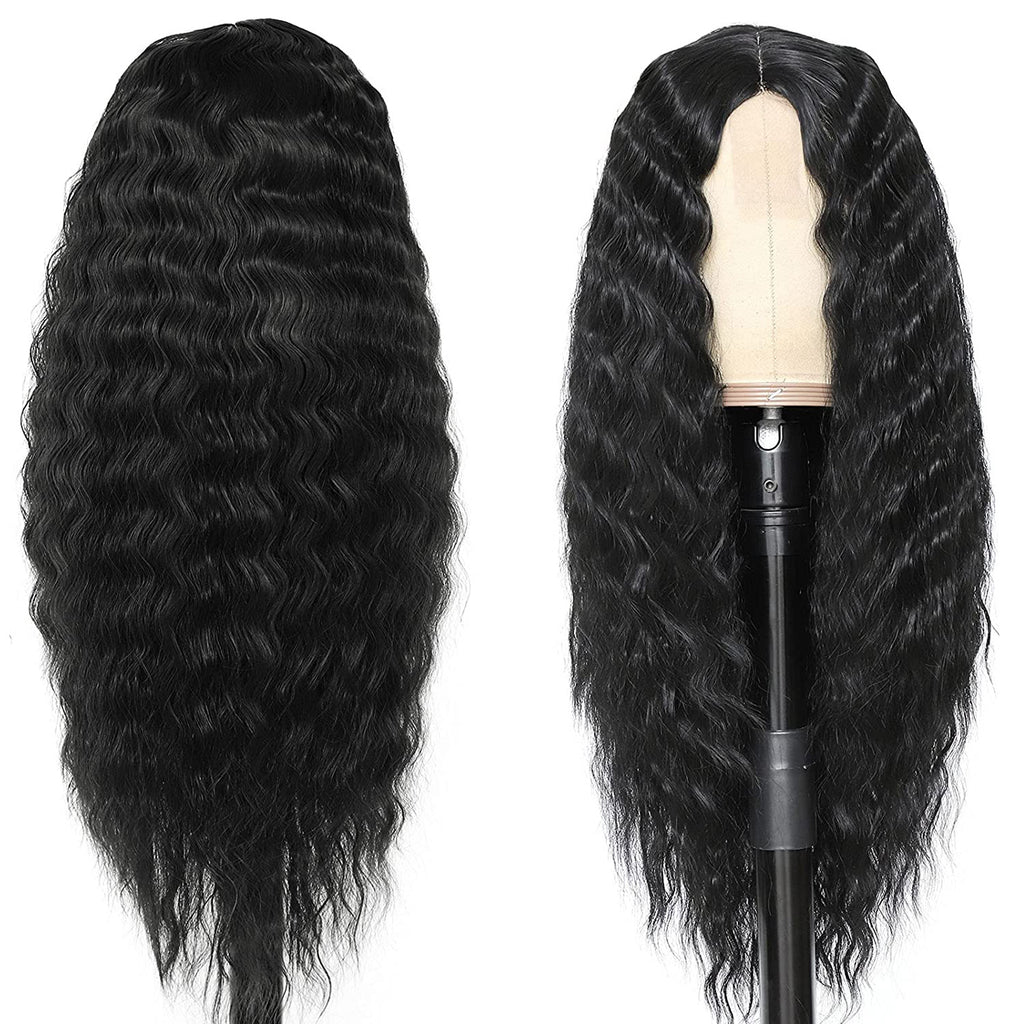 La dentelle des femmes Long Curly Wig