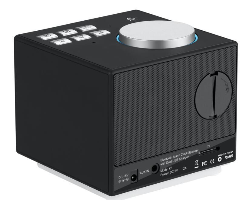 Haut-parleur Bluetooth réveil coloré Radio Smart Température