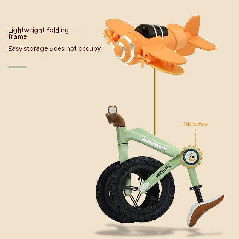 Vélo de balance pliable pour enfants sans pédale