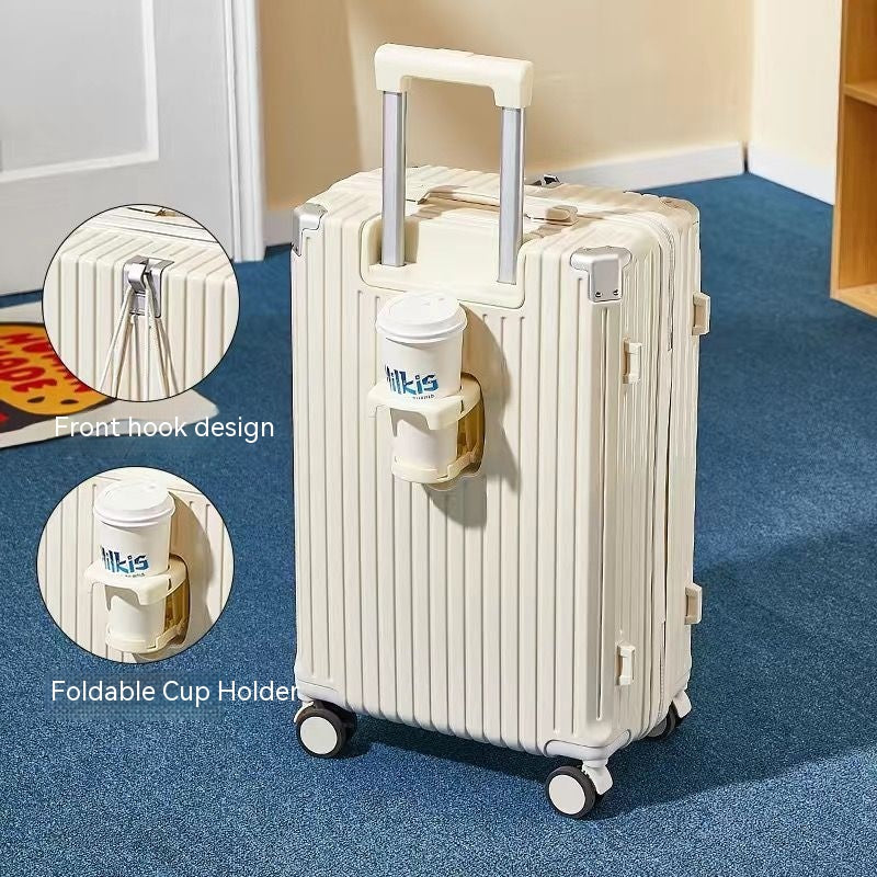 Bagage Femmes Bagage Internet Homme Mot de passe Trolley Case Cuir véritable