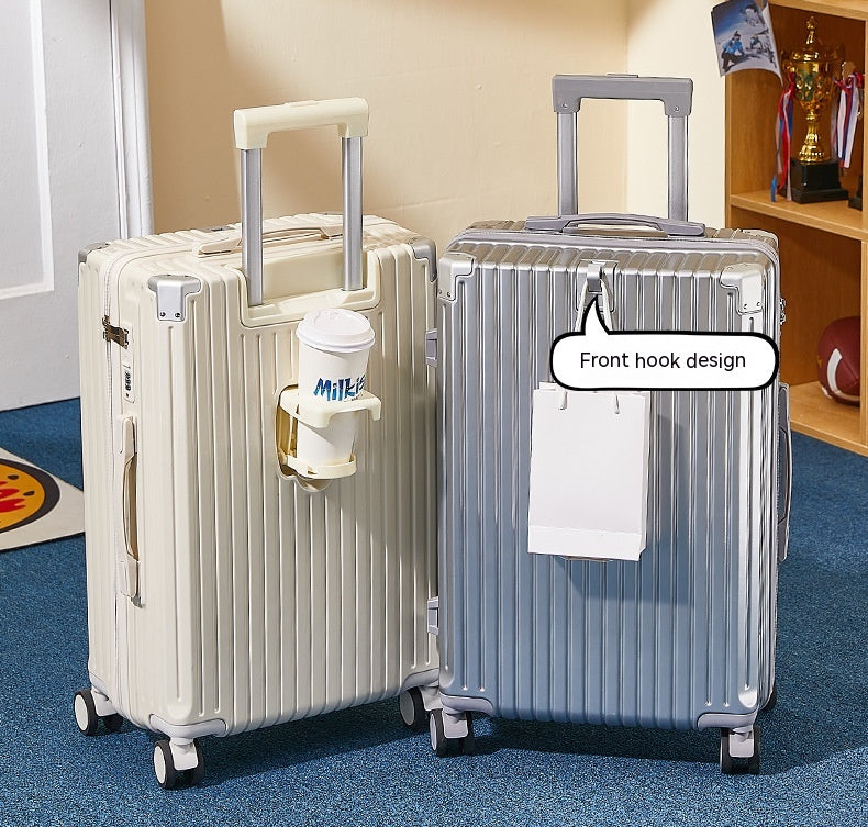 Bagage Femmes Bagage Internet Homme Mot de passe Trolley Case Cuir véritable