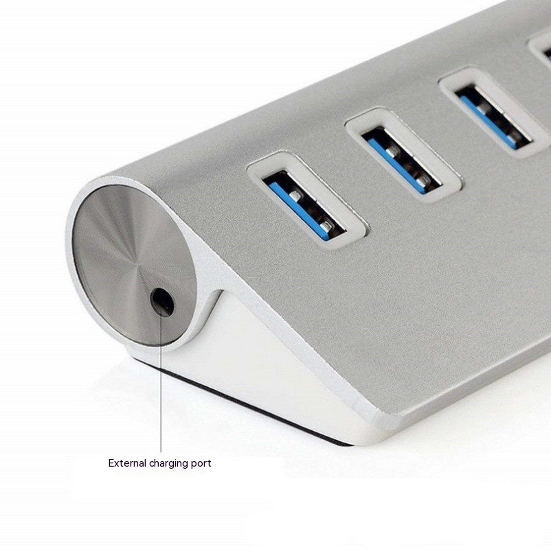 USB30 Hub à sept ports téléphone mobile charge en alliage d'aluminium