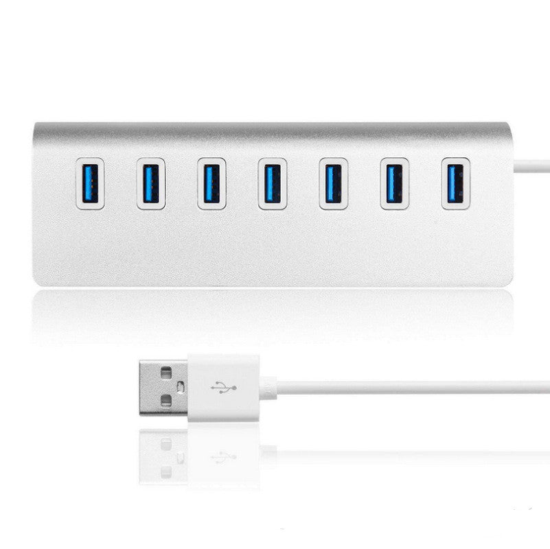 USB30 Hub à sept ports téléphone mobile charge en alliage d'aluminium