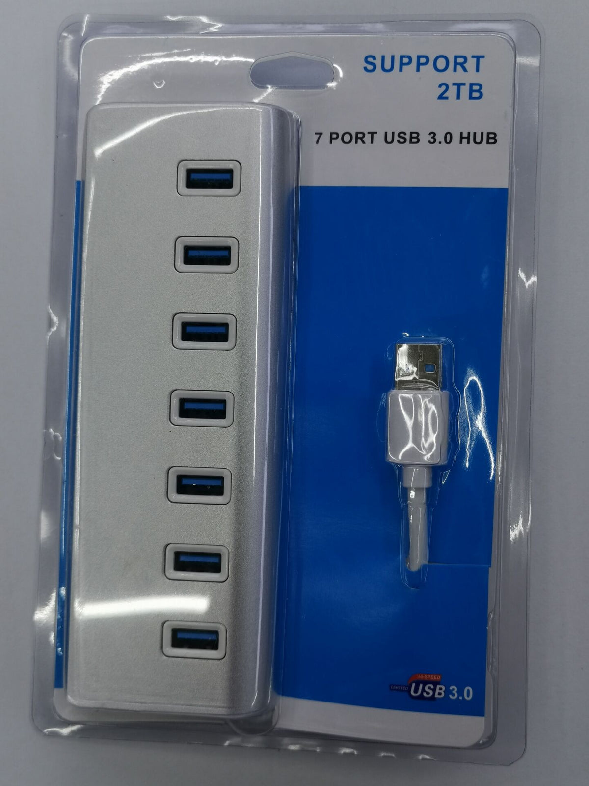 USB30 Hub à sept ports téléphone mobile charge en alliage d'aluminium