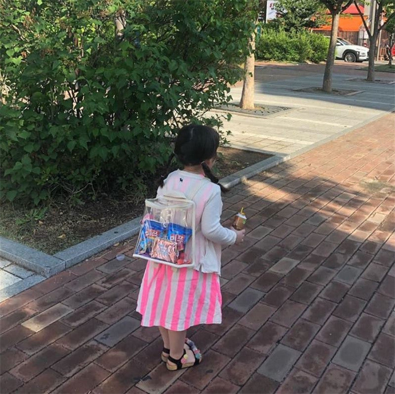 Enfants Street Shooting Outdoor Snack Toy Sac transparent
