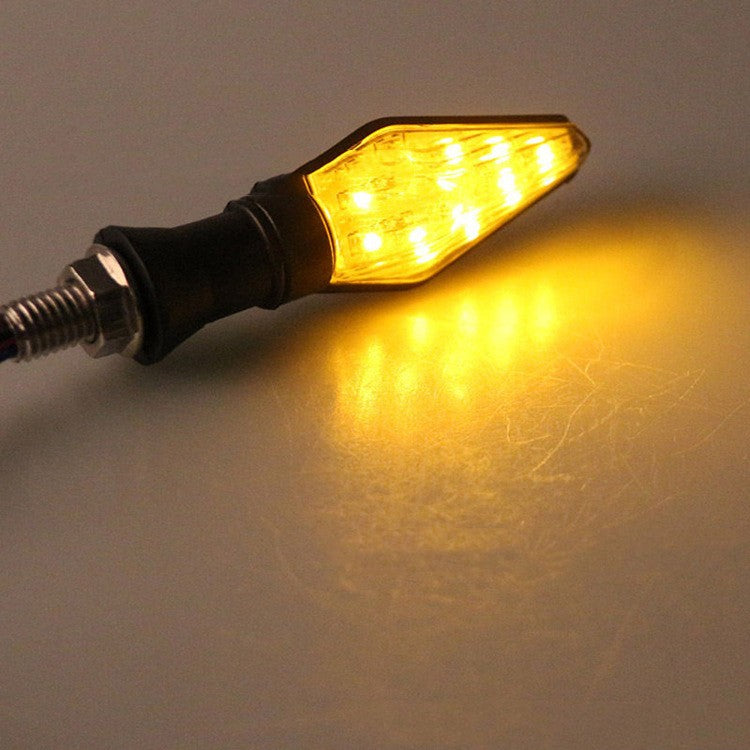 Signal de virage modifié de motocyclette Lumineux double face