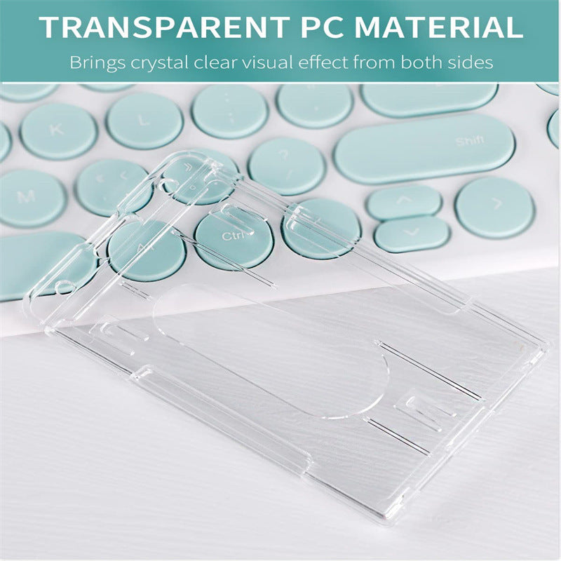 Porte-carte verticale en plastique Rétractable noir Clip en résine
