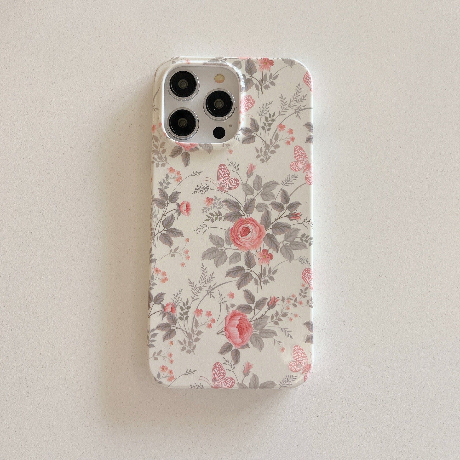 Coque de téléphone Sticker d'eau peinture à l'huile Aeolian Bells Flower Double Film PC résistant aux gouttes